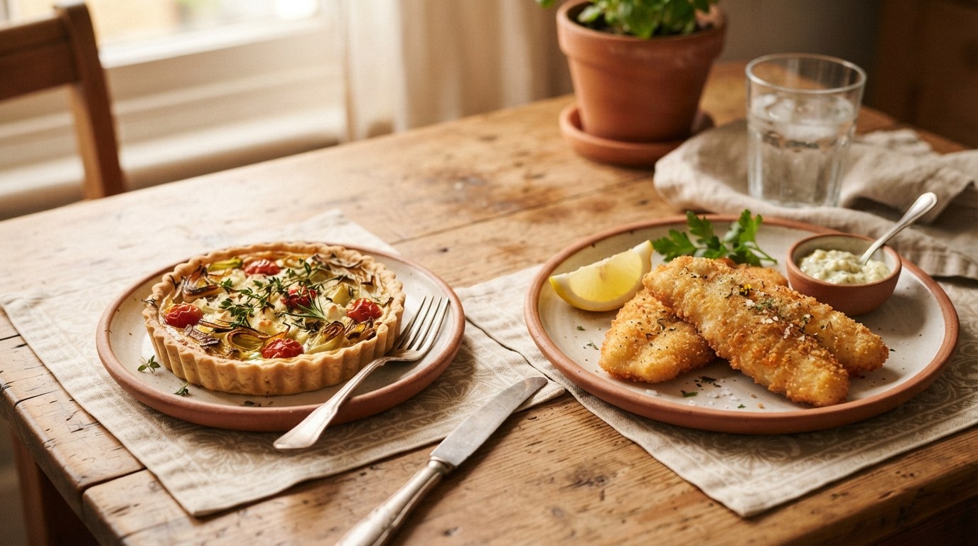 Pescados y tartas